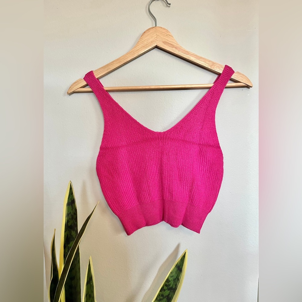 Pink Cropped Tank